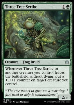 Three Tree Scribe - Bloomburrow (Uncommon) [BLB-199] Main image