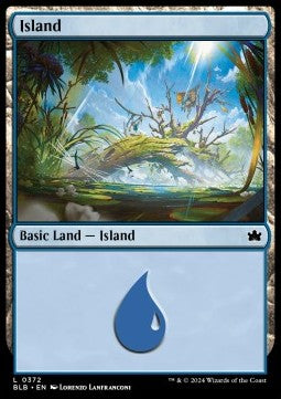 Island (V.2) - Bloomburrow: Extras (Land) [XBLB-372] Immagine principale del prodotto