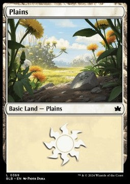 Plains (V.1) - Bloomburrow: Extras (Land) [XBLB-369] Immagine principale del prodotto