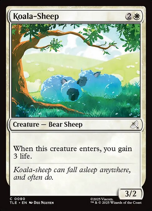 Koala-Sheep – Magic: The Gathering | Avatar: The Last Airbender: Eternal (TLE-80) Magic: The Gathering card