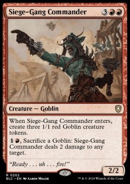 Siege-Gang Commander - Commander: Bloomburrow (Rare) [BLC-202] Immagine principale del prodotto