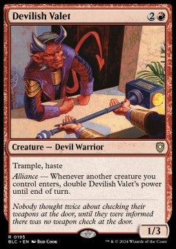 Devilish Valet - Commander: Bloomburrow (Rare) [BLC-195] Hauptbild