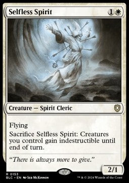 Selfless Spirit - Commander: Bloomburrow (Rare) [BLC-153] Hover Image