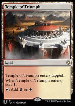 Temple of Triumph - Commander: Bloomburrow (Rare) [BLC-344] Hauptbild