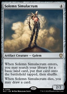 Solemn Simulacrum - Commander: Bloomburrow (Rare) [BLC-284] Hover Image