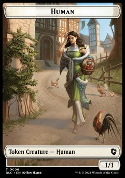 Human Token (W 1/1) // Soldier Token (W 1/1) - Bloomburrow: Tokens (Token) [TBLB-CT 6/8] Immagine principale del prodotto