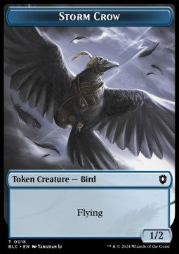 Storm Crow Token (U 1/2) // Bird Token (W 1/1) - Bloomburrow: Tokens (Token) [TBLB-CT 18/3] Immagine principale del prodotto