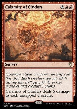 Calamity of Cinders - Commander: Bloomburrow (Rare) [BLC-23] Imagen principal del producto