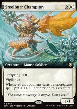 Steelburr Champion - Commander: Bloomburrow: Extras (Rare) [XBLC-48]