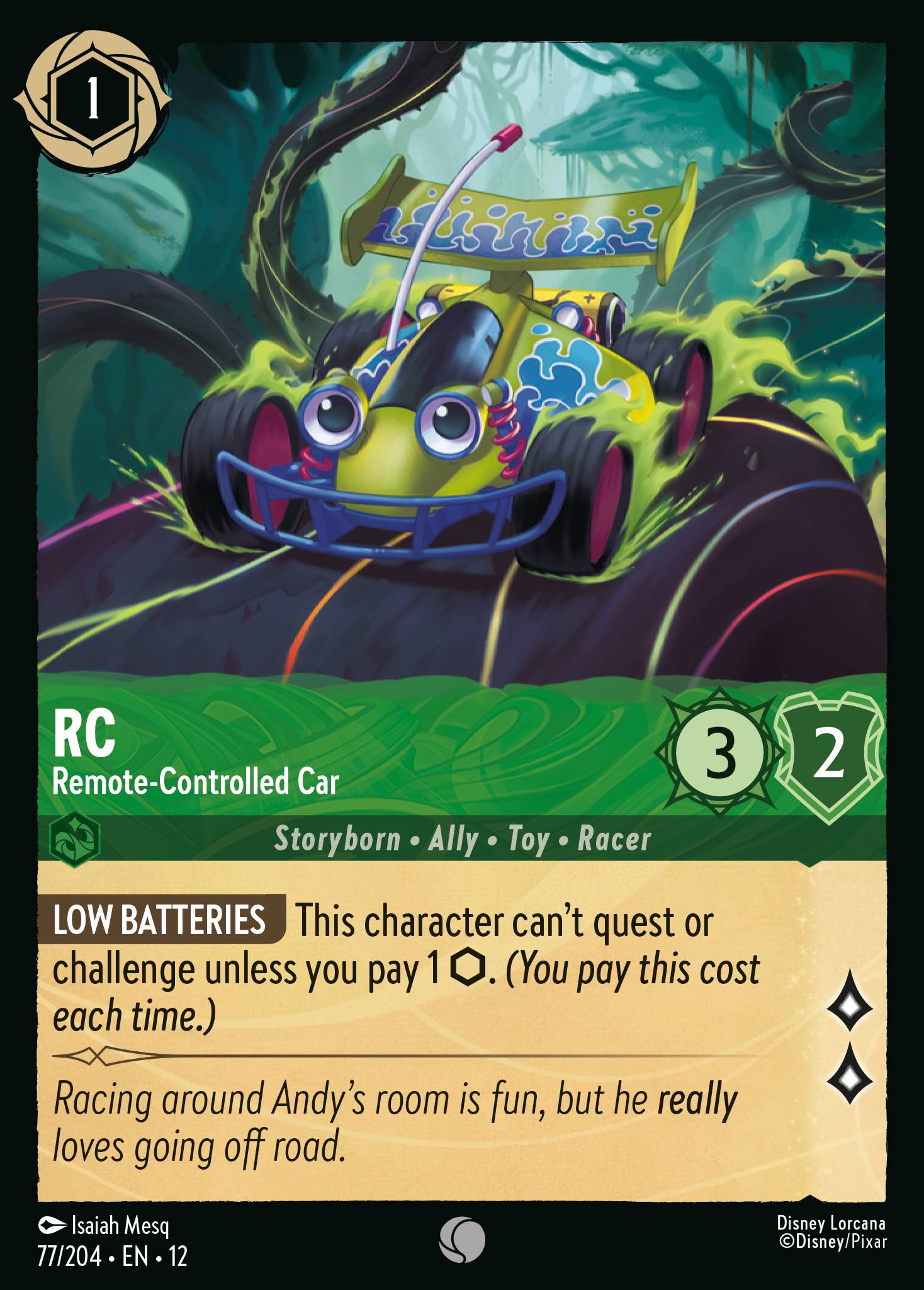 RC - Remote-Controlled Car — Wilds Unknown (12WIL-77) Disney Lorcana card Imagen principal del producto