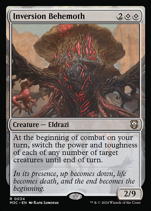 Inversion Behemoth – Commander: Modern Horizons 3 (M3C-34) Magic: The Gathering card Immagine principale del prodotto