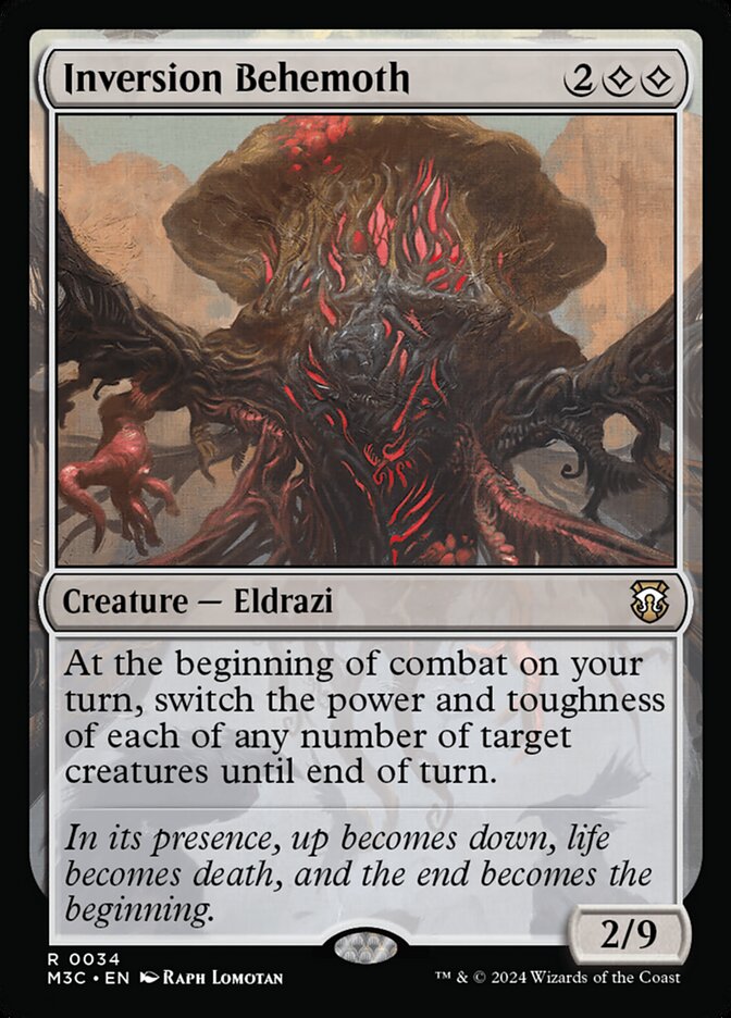 Inversion Behemoth - Commander: Modern Horizons 3 (Rare) [M3C-34] Main image