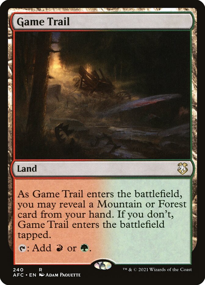 Game Trail - Commander: Adventures in the Forgotten Realms (Rare) [AFC-240] Hauptbild