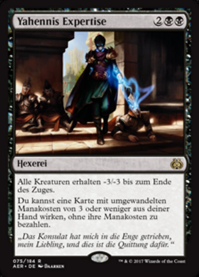 Magic-kaart Yahenni's Expertise AER-75 uit Aether Revolt (Rare), Duitse uitgave Hoofdafbeelding