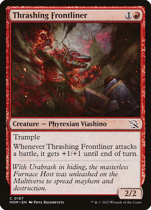 Thrashing Frontliner – March of the Machine (MOM-167) Magic: The Gathering card | LC-REM-20260804-15573217902924-77fd9ccb-2cb0-4fe1-9eb0-ba929bb527be Main image