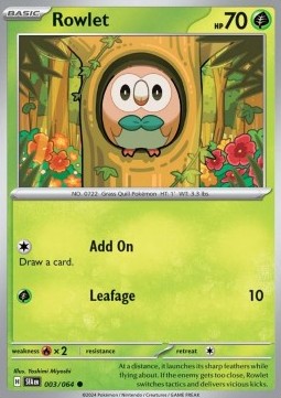 Rowlet - Shrouded Fable (Common) [SFA-003] Image principale du produit