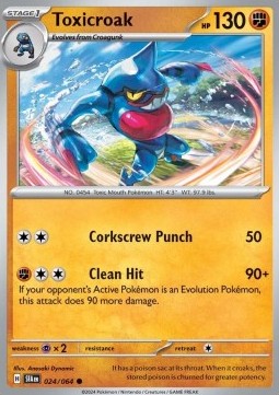 Toxicroak - Shrouded Fable (Common) [SFA-024] Hover Image