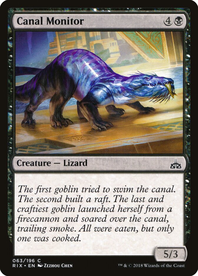 Canal Monitor - Rivals of Ixalan (Common) [RIX-63]