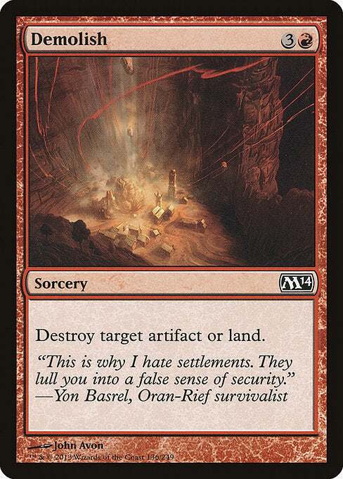 Demolish – Magic 2014 (M14-136) Magic: The Gathering card Imagen principal del producto
