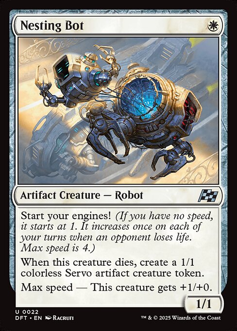 Nesting Bot – Aetherdrift (DFT-22) Magic: The Gathering card Imagen principal del producto
