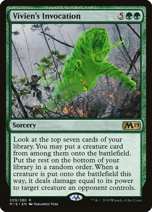 Vivien's Invocation – Core Set 2019 (M19-209) Magic: The Gathering card | LC-REM-20260804-15150826946892-784c4711-223d-4b95-a163-87e57f87b8db