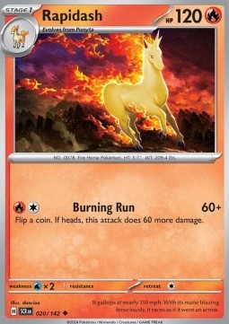 Rapidash - Stellar Crown (Uncommon) [SCR-020] Hover Image