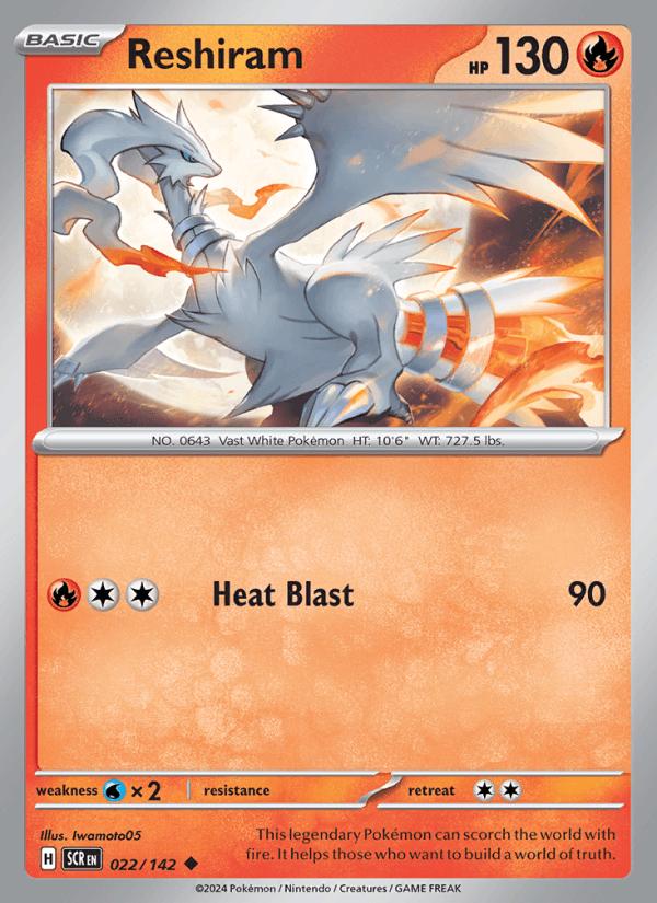 Reshiram - Stellar Crown (Uncommon) [SCR-022] Main image