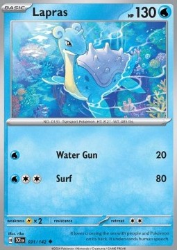 Lapras - Stellar Crown (Uncommon) [SCR-031] Imagen principal del producto