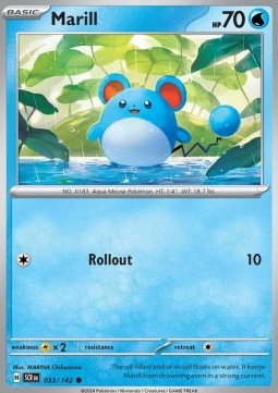 Marill - Stellar Crown (Common) [SCR-033] Hover Image