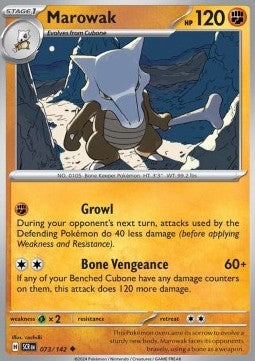 Marowak - Stellar Crown (Uncommon) [SCR-073] Hover Image