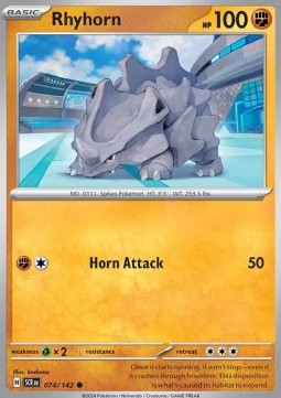 Rhyhorn - Stellar Crown (Common) [SCR-074] Hover Image