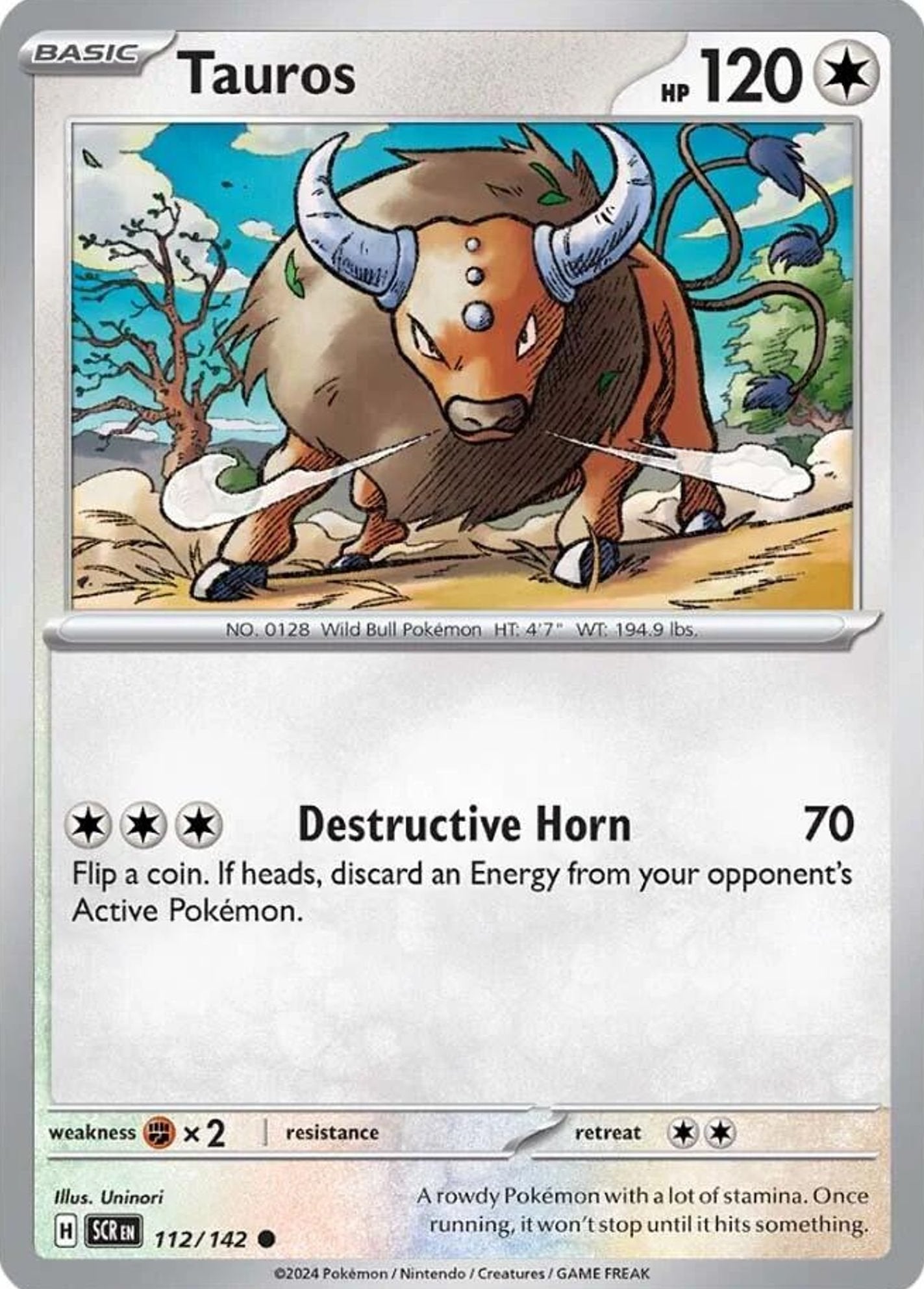 Tauros - Stellar Crown (Common) [SCR-112] Immagine principale del prodotto