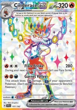 Cinderace ex - Stellar Crown (Ultra Rare) [SCR-157] Immagine principale del prodotto