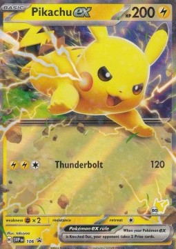 Pikachu ex - Battle Academy 2024 (Fixed) [BA24-P60] Immagine principale del prodotto