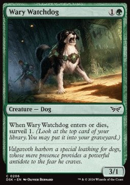 Wary Watchdog - Duskmourn: House of Horror (Common) [DSK-206] Main image