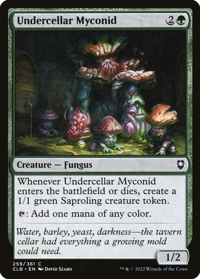Undercellar Myconid - Commander Legends: Battle for Baldur's Gate (Common) [CLB-259]