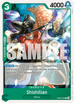 Shishilian (OP08-025) - Two Legends (Common) [OP08-025] Immagine principale del prodotto