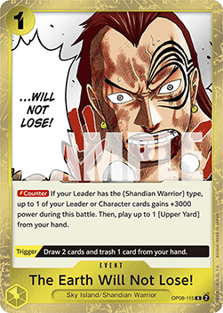 The Earth Will Not Lose! (OP08-115) - Two Legends (Rare) [OP08-115] Immagine principale del prodotto