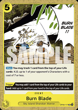 Burn Blade (OP08-117) - Two Legends (Uncommon) [OP08-117] Hover Image