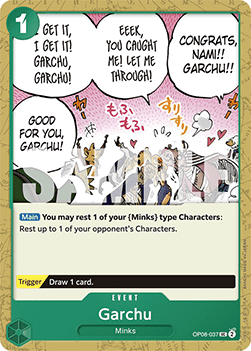 Garchu (OP08-037) - Two Legends (Uncommon) [OP08-037] Immagine principale del prodotto