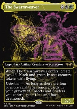 The Swarmweaver (V.2) - Duskmourn: House of Horror: Extras (Rare) [XDSK-363] Image principale du produit