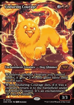Enduring Courage (V.2) - Duskmourn: House of Horror: Extras (Mythic) [XDSK-392] Image principale du produit