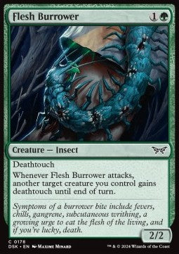 Flesh Burrower - Duskmourn: House of Horror (Common) [DSK-178] Main image