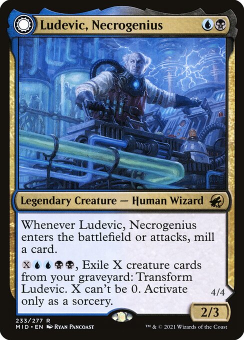 Ludevic, Necrogenius // Olag, Ludevic's Hubris – Innistrad: Midnight Hunt (MID-233) Magic: The Gathering card | LC-REM-20260804-15150851522892-788288f6-7944-48f4-91b0-f452e209c9ce