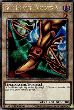 Right Leg of the Forbidden One - 25th Anniversary Tin: Dueling Mirrors (Quarter Century Secret Rare) [MP24-002] Hoofdafbeelding