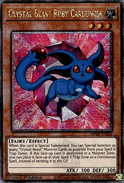 Crystal Beast Ruby Carbuncle - 25th Anniversary Tin: Dueling Mirrors (Quarter Century Secret Rare) [MP24-020] Main image