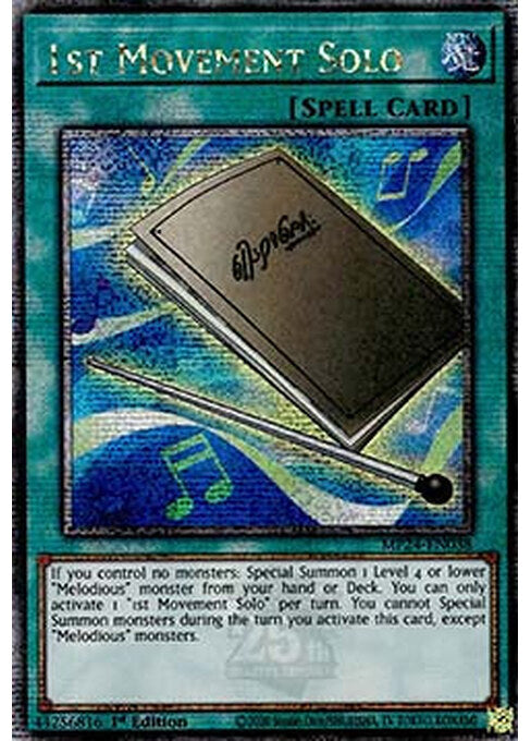 1st Movement Solo — 25th Anniversary Tin: Dueling Mirrors (MP24-038) Yu-Gi-Oh! card Immagine principale del prodotto