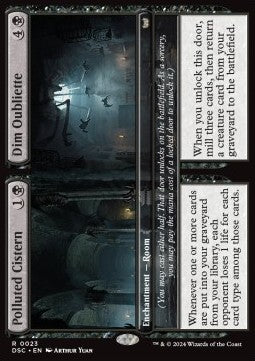 Polluted Cistern // Dim Oubliette - Commander: Duskmourn: House of Horror (Rare) [DSC-23]