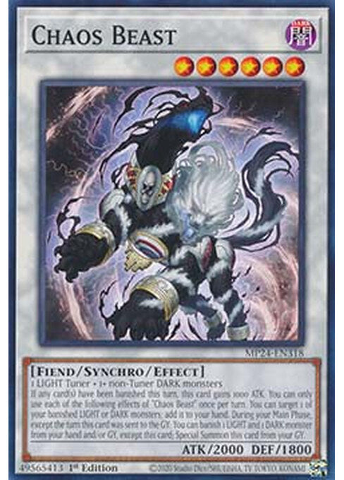 Chaos Beast — 25th Anniversary Tin: Dueling Mirrors (MP24-318) Yu-Gi-Oh! card Main image