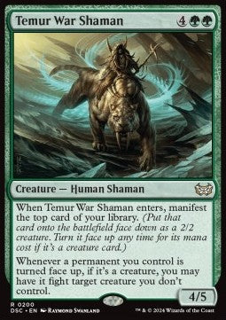 Temur War Shaman - Commander: Duskmourn: House of Horror (Rare) [DSC-200] Image principale du produit